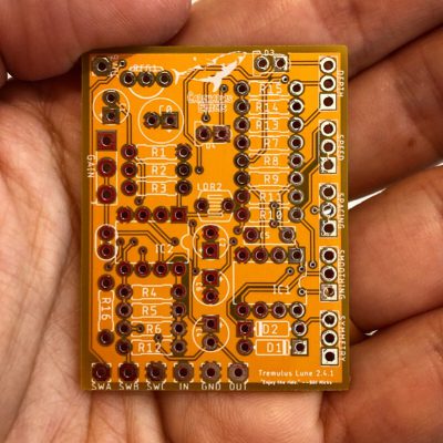 Tremulus Lune PCB DIY tremolo pedal project
